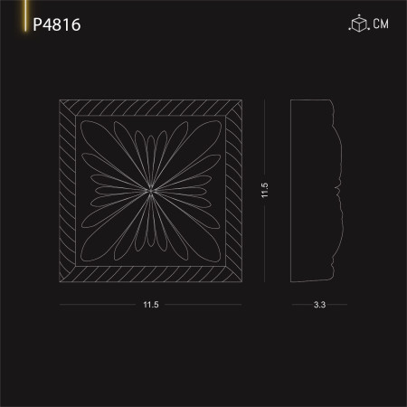 P4816 Tipuri de ornamente  si decoratiuni de perete din poliuretan