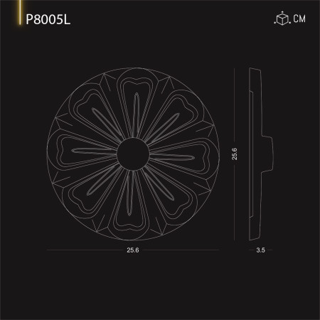 P8005L Modele de ornamente si decoratiuni de perete din poliuretan