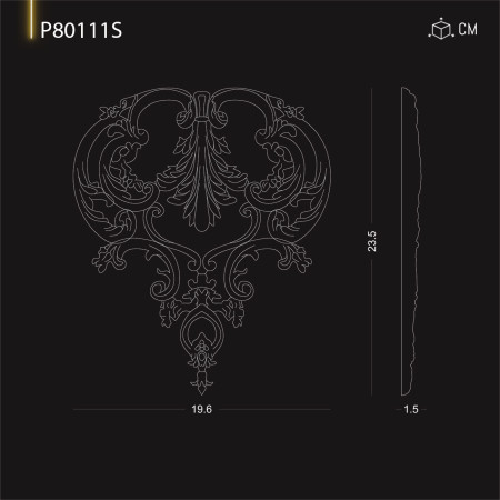 P80111S Ornamente si decoratiuni de perete din poliuretan cu modele decorative