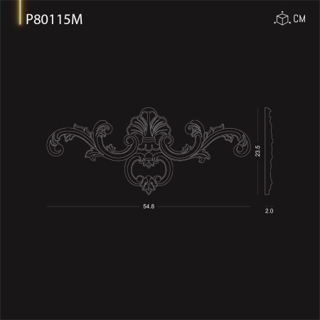 P80115M Productie de ornamente si decoratiuni de perete din poliuretan cu modele decorative