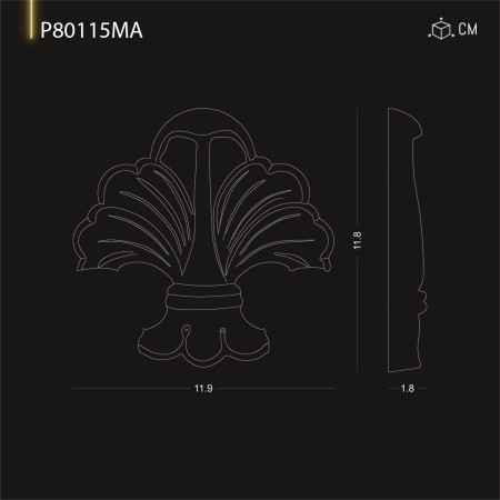 P80115MA Ornamente si decoratiuni de perete din poliuretan cu modele decorative