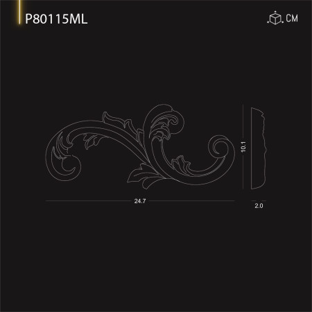 P80115ML Tipuri de ornamente  si decoratiuni de perete din poliuretan