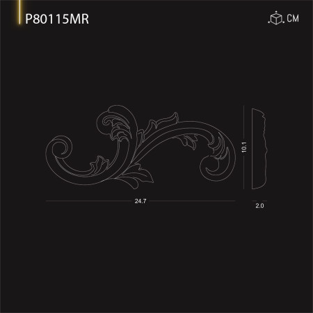 P80115MR Productie de ornamente si decoratiuni de perete din poliuretan cu modele decorative