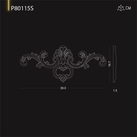 P80115S Modele de ornamente si decoratiuni de perete din poliuretan