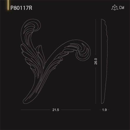 P80117R Tipuri de ornamente  si decoratiuni de perete din poliuretan