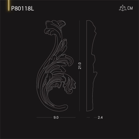 P80118L Modele de ornamente si decoratiuni de perete din poliuretan