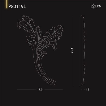 P80119L Productie de ornamente si decoratiuni de perete din poliuretan cu modele decorative