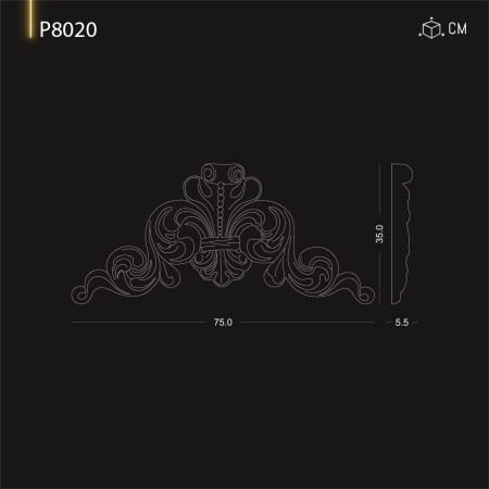 P8020 Modele de ornamente si decoratiuni de perete din poliuretan