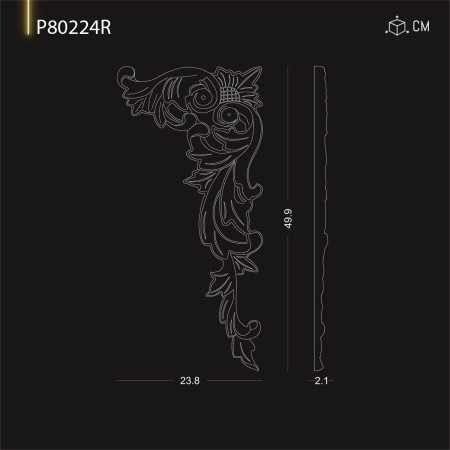 P80224R Preturi de ornamente si decoratiuni de perete din poliuretan cu modele decorative