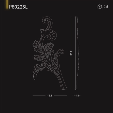 P80225L Tipuri de ornamente  si decoratiuni de perete din poliuretan cu modele decorative