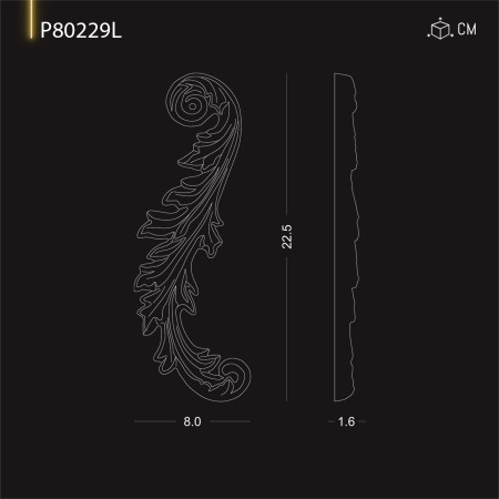 P80229L Modele de ornamente si decoratiuni de perete din poliuretan