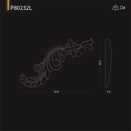 P80232L Ornamente si decoratiuni de perete din poliuretan