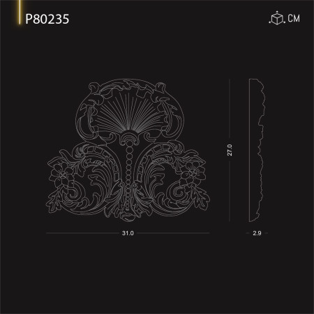 P80235 Modele de ornamente si decoratiuni de perete din poliuretan