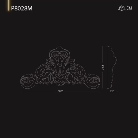 P8028M Preturi de ornamente si decoratiuni de perete din poliuretan cu modele decorative