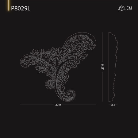 P8029L Tipuri de ornamente  si decoratiuni de perete din poliuretan