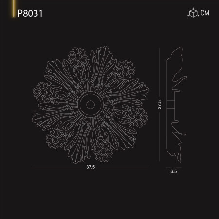 P8031 Preturi de ornamente si decoratiuni de perete din poliuretan cu modele decorative