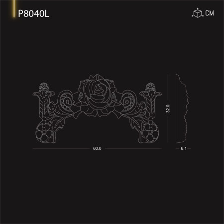 P8040L Tipuri de ornamente  si decoratiuni de perete din poliuretan