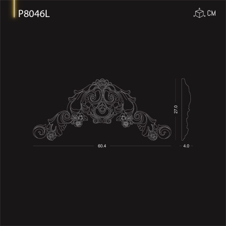 P8046L Ornamente decorative pentru perete  din poliuretan