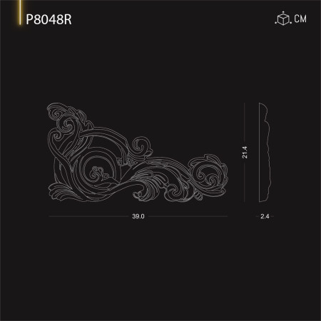 P8048R Modele de ornamente si decoratiuni de perete din poliuretan