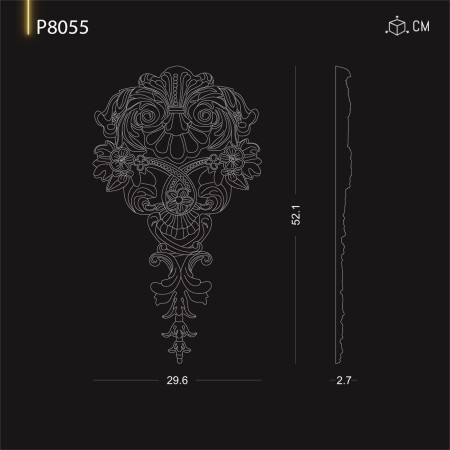 P8055 Productie de ornamente si decoratiuni de perete din poliuretan cu modele decorative