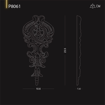 P8061 Tipuri de ornamente  si decoratiuni de perete din poliuretan cu modele decorative