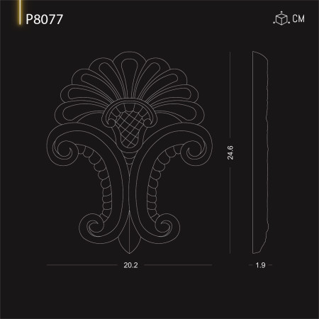 P8077 Ornamente decorative pentru perete  din poliuretan