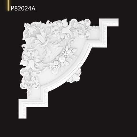 P82024A Tipuri de colțuri din brauri de perete cu modele decorative Poliuretan Poliuretan Decor