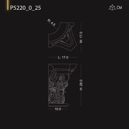 P522025  Coloane decorative din poliuretan