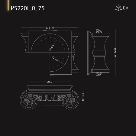 P5220I75 Preturi coloane interioare si exterioare din poliuretan