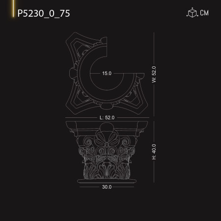 P523075  Coloane decorative din poliuretan