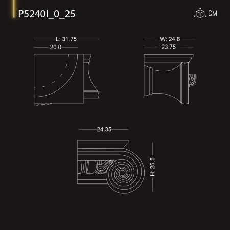 P5240I25 Modele de coloane bizantine ,romane ,grecesti din poliuretan 