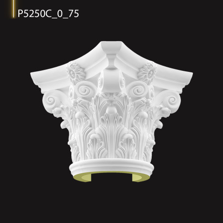 P5250C75 Coloană stâlp  din poliuretan .Coloană corintică decorativă din poliuretan