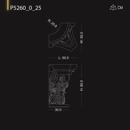 P526025 Coloane Decorative