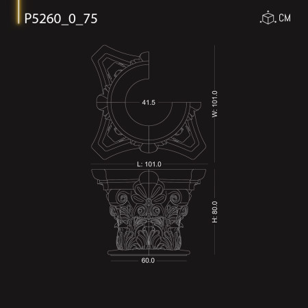 P526075 Fabricarea coloanei otomane din poliuretan