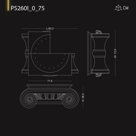 P5260I75 Modele de coloane bizantine ,romane ,grecesti din poliuretan