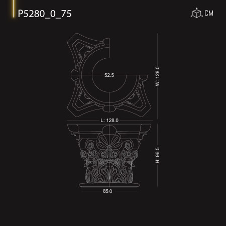 P528075 Coloane decor poliuretan , produsele noastre nu sunt din polistiren