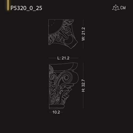 P532025 Productie de capiteluri pt coloana decorativa din poliuretan doric ,corintic