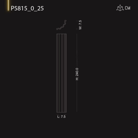 P581525 Coloane din poliuretan decorativ corintic, doric 