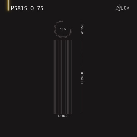 P581575 Modele de capitel coloană interioară și exterioară din poliuretan 