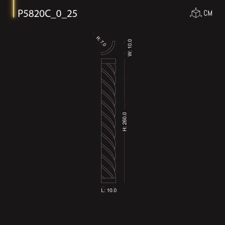 P5820C_0_25 Coloane bizantine ,romane, grecesti din poliuretan