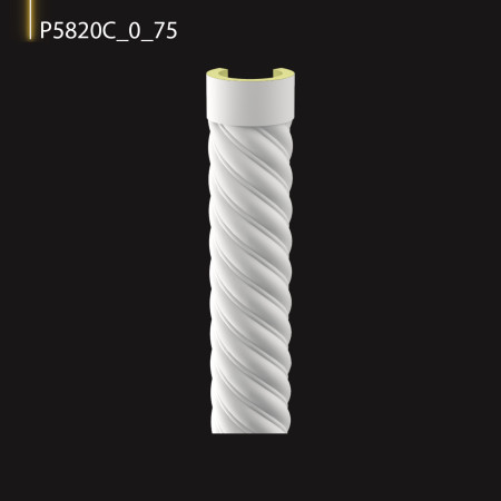 P5820C_0_75 Coloana otomană din poliuretan .Decoruri pentru coloană din poliuretan