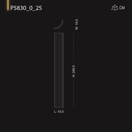 P5830_0_25 Coloana bizantină  grecească din poliuretan. Coloana Dorică ,Corintică și modele de capitel