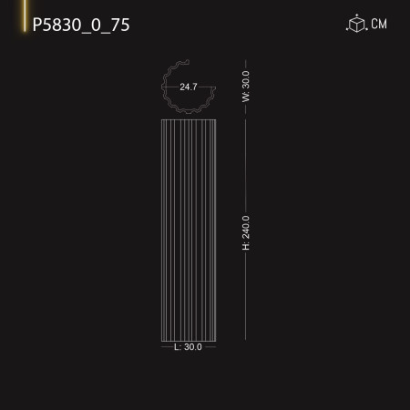 P5830_0_75 Decor capitel coloana, produsele noastre nu sunt din polistiren