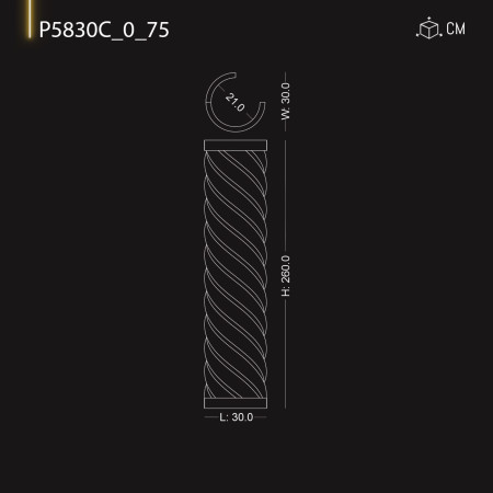 P5830C75 Coloane decor poliuretan , produsele noastre nu sunt din polistiren