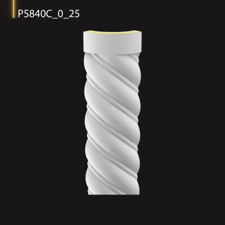 P5840C25 Coloana bizantină  grecească din poliuretan. Coloana Dorică ,Corintică și modele de capitel