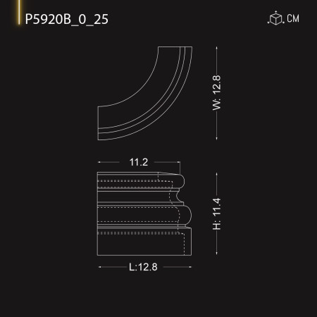 P5920B_0_25 Modele de coloane bizantine ,romane ,grecesti din poliuretan 