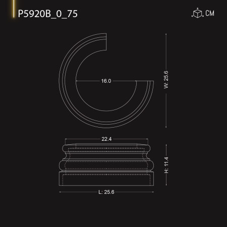 P5920B_0_75 Coloane decorative Doric ,Ionic,Corintic din poliuretan