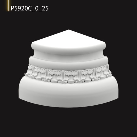 P5920C_0_25  Modele de coloane din poliuretan.Coloane decorative dorice, corintice și capitel