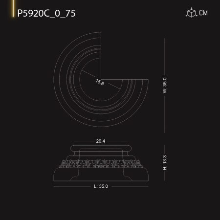 P5920C_0_75 Productie coloane poliuretan doric ,corintic 