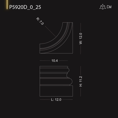 P5920D25 Coloane otomane din poliuretan